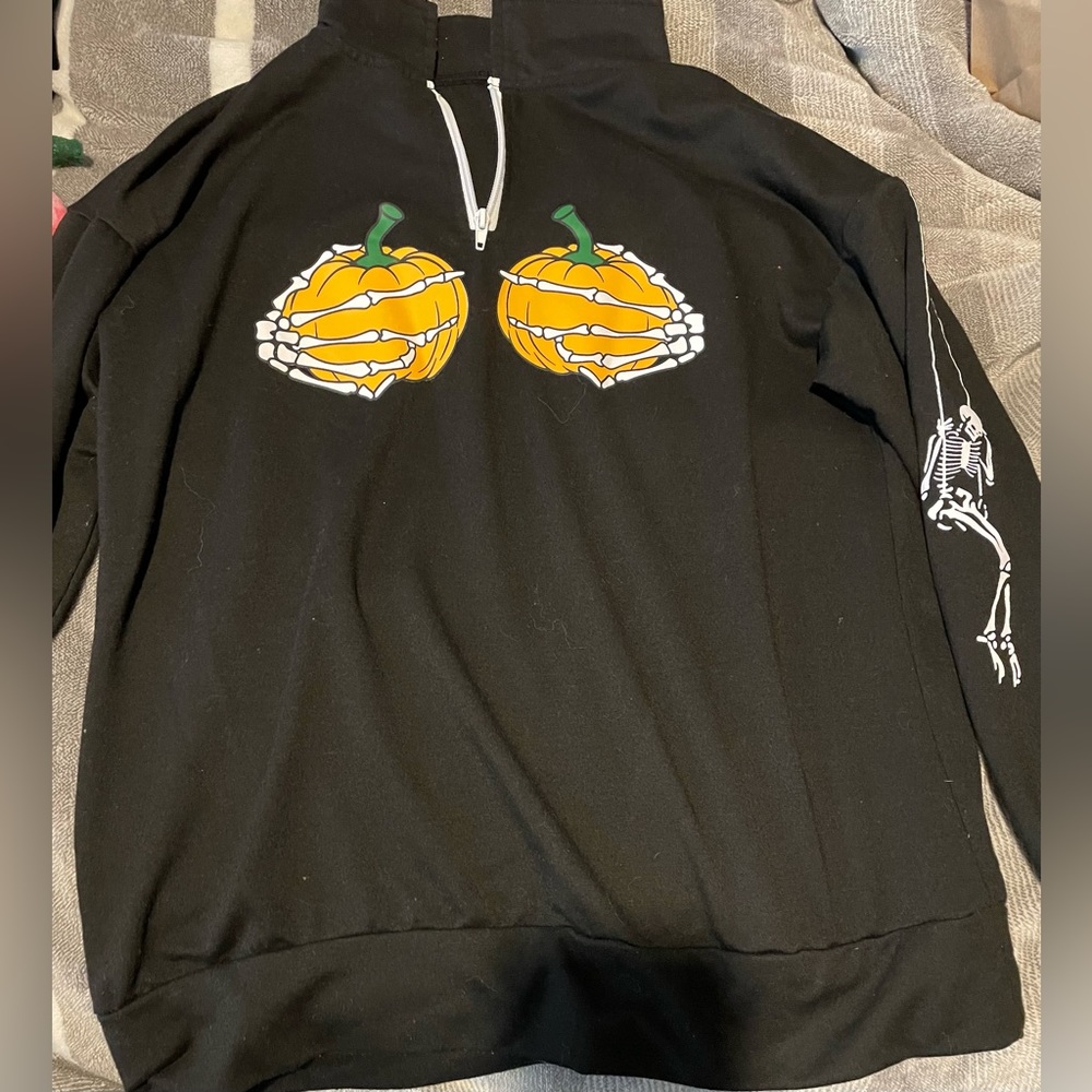 Halloween zip sweater